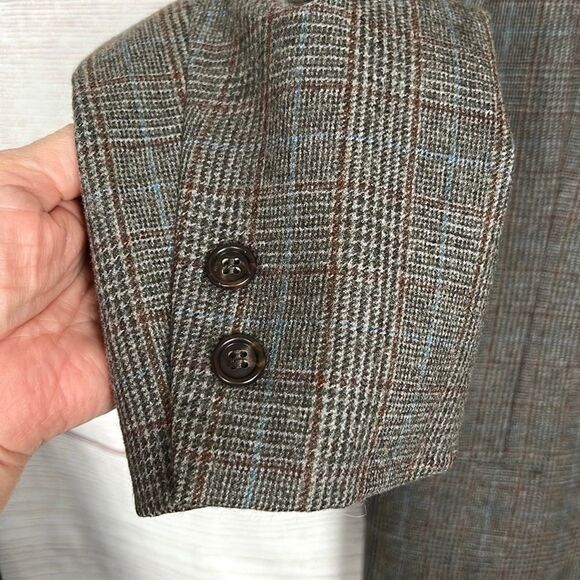 Brooks Brothers Vintage Glen Check Single Breasted Blazer Sport Coat 41R - Picture 8 of 16